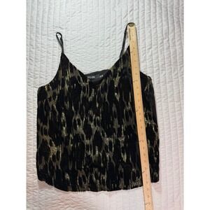 Do + Be black and gold crushed tank‎ top, size large￼